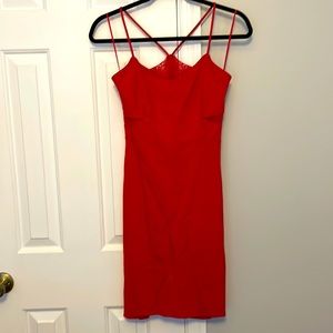 Stunning red mini dress